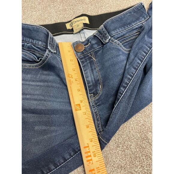 Democracy womens Ab Solution skinny jeans sz 10 9” rise blue jeans stretch denim - Picture 7 of 12